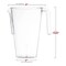 Clear Square Plastic Disposable Pitchers - 52 oz. (24 Pitchers)